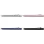 Bolígrafo Faber‑Castell 144162 — retráctil con clip, tinta azul, cuerpo rosa, punta extra bold, 1 ud.