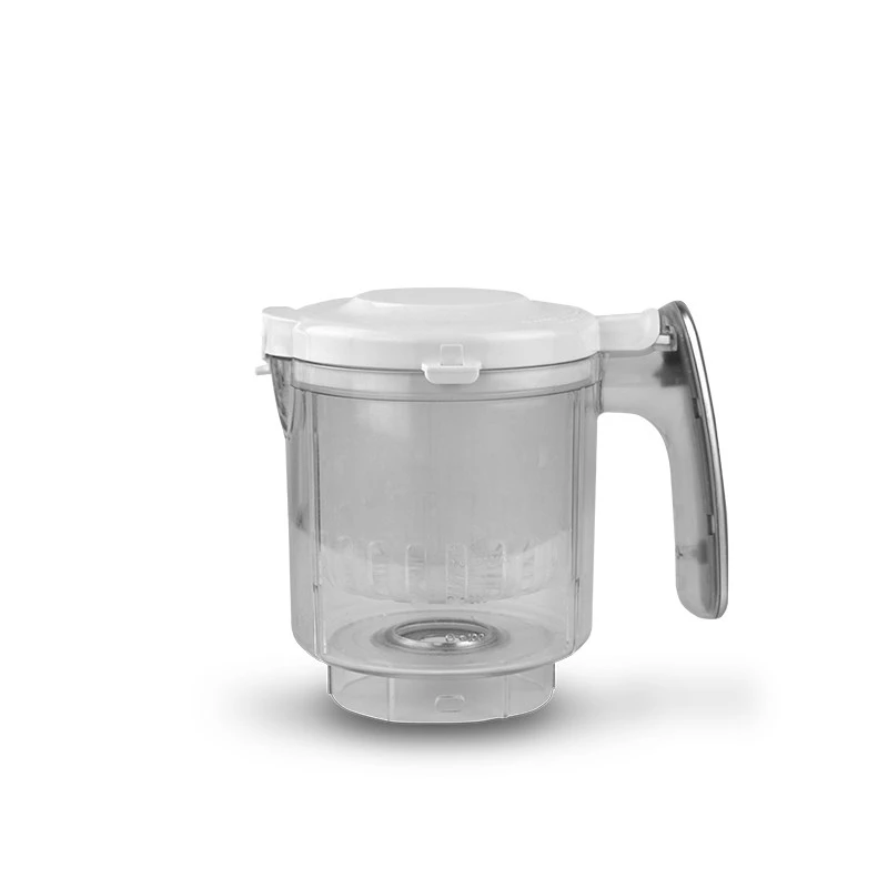 Robot de cocina para bebés neno Cibo 300 W, bol 0,3 L, cocción al vapor y triturado, calentamiento, gris/blanco