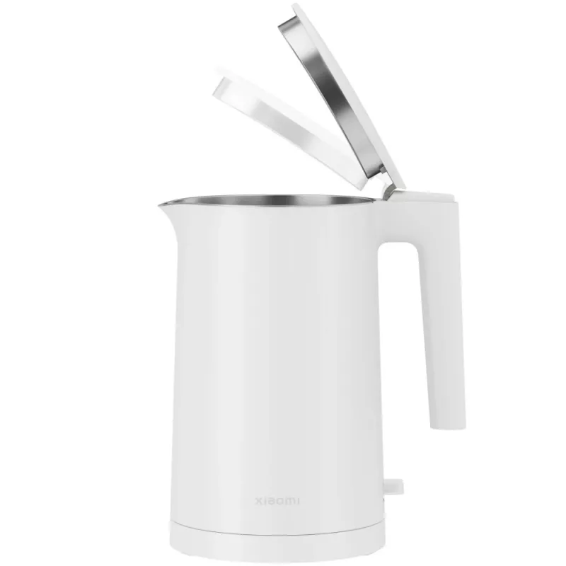 Hervidor de agua Xiaomi 1,7 L 1800 W blanco – acero inoxidable, tapa con botón, aislamiento térmico