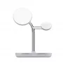 Cargador de sobremesa inalámbrico Tellur TLL151391 3en1 MagSafe carga rápida para smartphone, reloj y auriculares