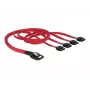 Delock - Cable SATA / SAS - 4-Lane - SATA (H) a 36 PIN 4iMini MultiLane (M) - 50 cm (83057)