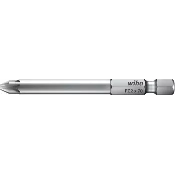 Punta para destornillador Wiha Professional estilo Pozidriv E 6.3, acero Cr-V, vástago hexagonal, 150 mm