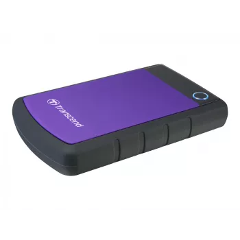 Transcend StoreJet 25H3P - Disco duro - 4TB - externo (portátil) - 2.5 (6,4 cm) - USB3.0 - AES de 256 bits - morado (TS4TSJ25H3P)