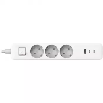 Regleta Xiaomi BHR07UKEU — 3 tomas AC Type F, 250 V, cable de 1,4 m, blanca