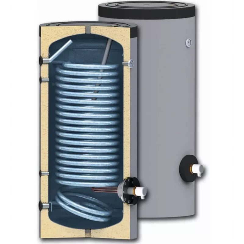 Sunsystem | SWPN200 | Acumulador de agua caliente esmaltado 200L con intercambiador de calor 1,9 m