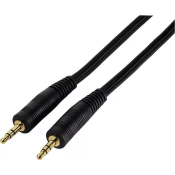 Hama Cable jack conector macho - conector macho, 3,5 mm, estéreo, 1,5 m Cable de audio 3,5 mm Negro