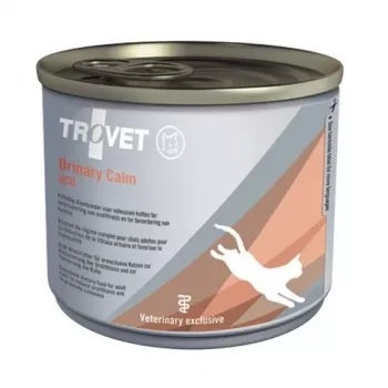 Comida húmeda para gatos TROVET Urinary Calm UCD pollo 200 g — apoyo dietético de las vías urinarias, minerales controlados
