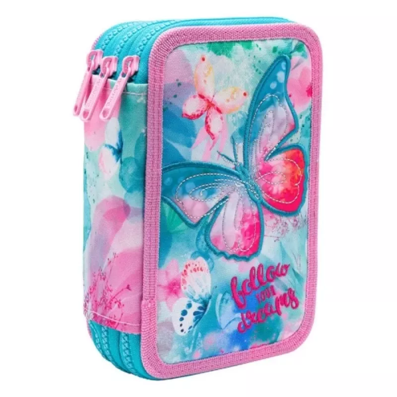 Estuche CoolPack Jumper 3 DREAMS F067654 – estuche de tres pisos con varios compartimentos