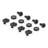 Delock 66884 Panel de carril DIN de 19 pulgadas, 2U, negro