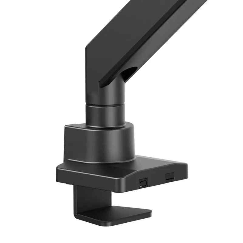 Maclean MC-968 Soporte de monitor de doble brazo con muelle de gas 17-57 27 kg Carga pesada Estable Totalmente articulado Soporte Máx VESA 200x200