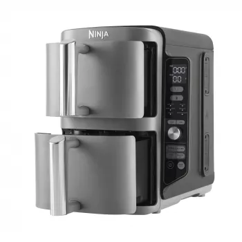 Ninja SL400EU freidora Double 9,5 L 2470 W freidora de aire caliente negra, gris