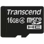 Transcend - Tarjeta de memoria flash - 16GB - Class 4 - microSDHC (TS16GUSDC4)