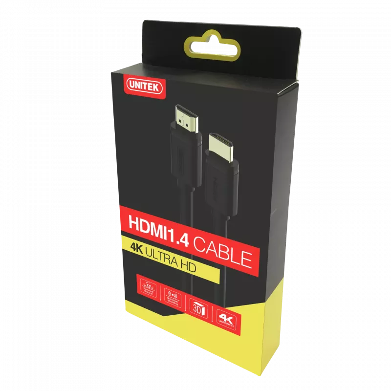 Cable HDMI UNITEK Y-C138M 2 m HDMI Type-A (estándar) negro