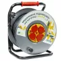 Alargador con carrete 50m, 4 tomas, 3x2.5mm2