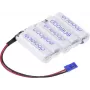 Panasonic eneloop Pack de baterías 5 x AA (Mignon) NiMH, 6 V, 1900 mAh, conector Graupner (124268)