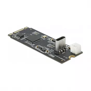 Convertidor de conector macho M.2 Key B+M a conector hembra USB Type-C, DeLOCK, 63174