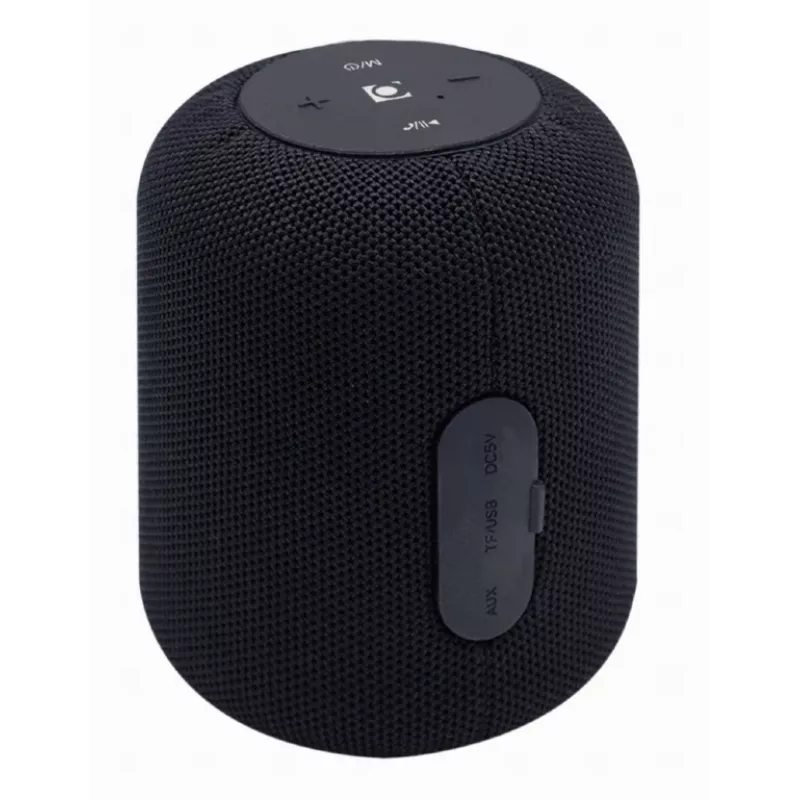 Altavoz portátil mono Gembird SPK-BT-15-BK — 5 W RMS, Bluetooth, MicroSD, 1200 mAh, Negro