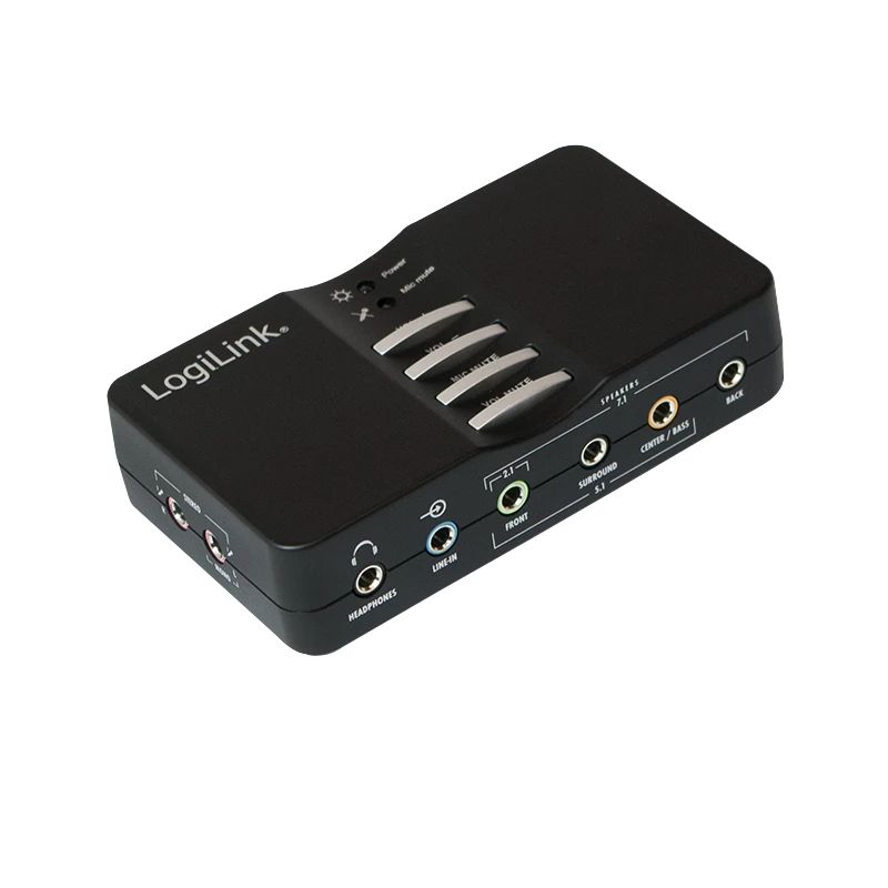 Caja de sonido USB LogiLink Dolby 7.1 8 canales 7.1 canales