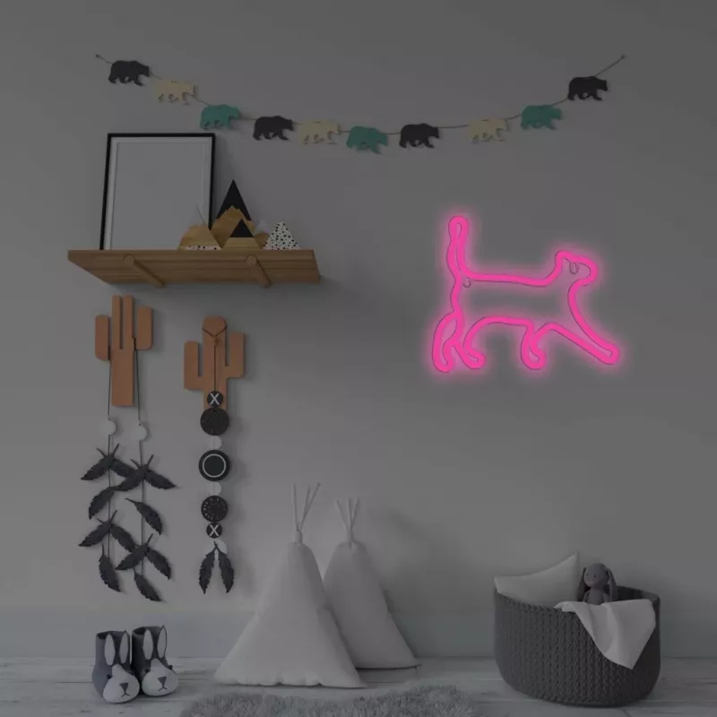 Lámpara LED de neón decorativa MANTA SNL70PK Style Neon Lights CAT 2 rosa (modelo SNL70PK)
