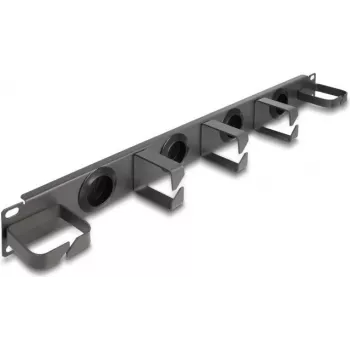 Panel de gestión de cables DeLOCK 66751 gris metal 48,3 cm