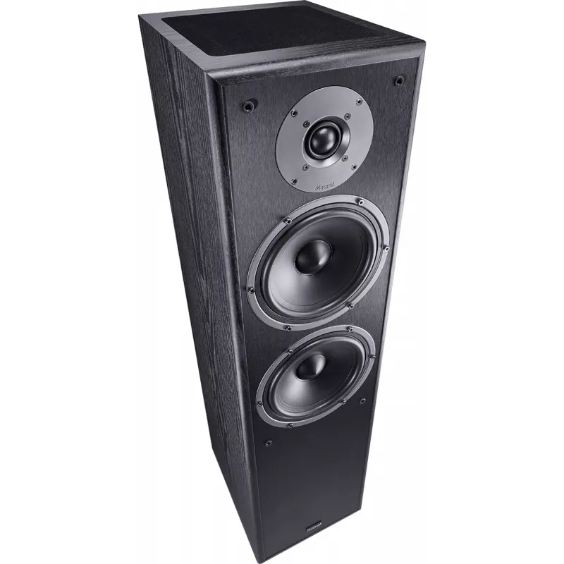 Altavoz de suelo de estudio Monitor Magnat Monitor S80 ATM — activo de campo cercano 2,5 vías, 160 W RMS, 26–38.000 Hz, 4 Ω, negro