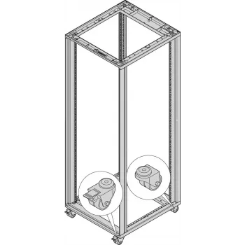 SCHROFF ruedas giratorias - SET RUEDAS GIRATORIAS 200KG 50D 4 uds. (27230067)