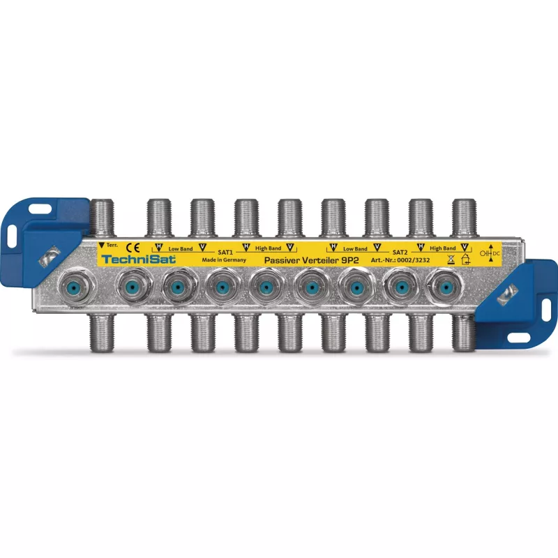 Splitter de cable TechniSat 9P2 plateado 950-2150 MHz