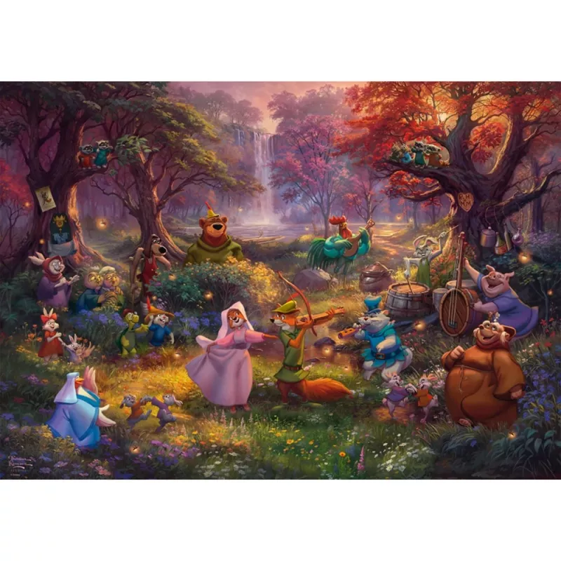 Thomas Kinkade Studios: Disney - Robin Hood, puzzle 1000 piezas