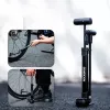 Bomba de mano para bicicleta Rockbros 42310006001 con manómetro Negra
