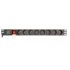 Unidad de distribución de corriente Gembird EG-PDU-014-FC14, 8 tomas AC, entrada C14, cable de 3 m, carcasa de aluminio 1U, 10 A, 3680 W