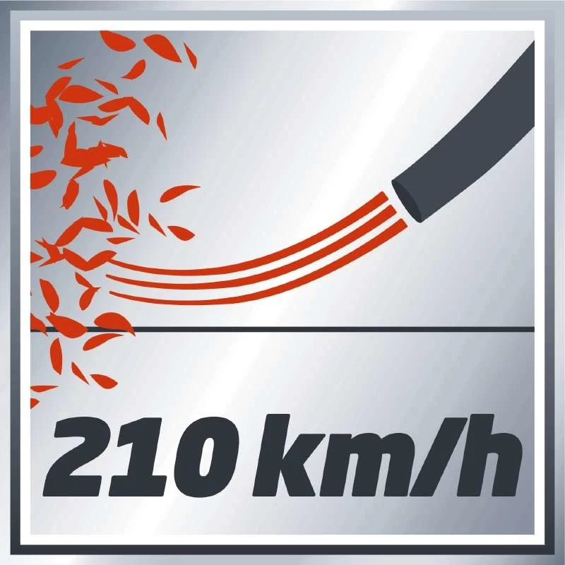 Einhell GE-CL 18 Li E - Solo soplador de hojas inalámbrico 210 km/h Negro, Rojo