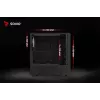 Savio Noctis Glass RGB Cube caja para PC, ATX/Micro-ATX/Mini-ITX, frontal de vidrio templado, ventiladores RGB, negra