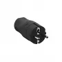 Conector macho de red tipo F Bachmann 910.100 negro 2P+E