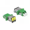 Acoplador de fibra óptica DeLOCK 86897 LC dúplex hembra a LC dúplex hembra monomodo verde