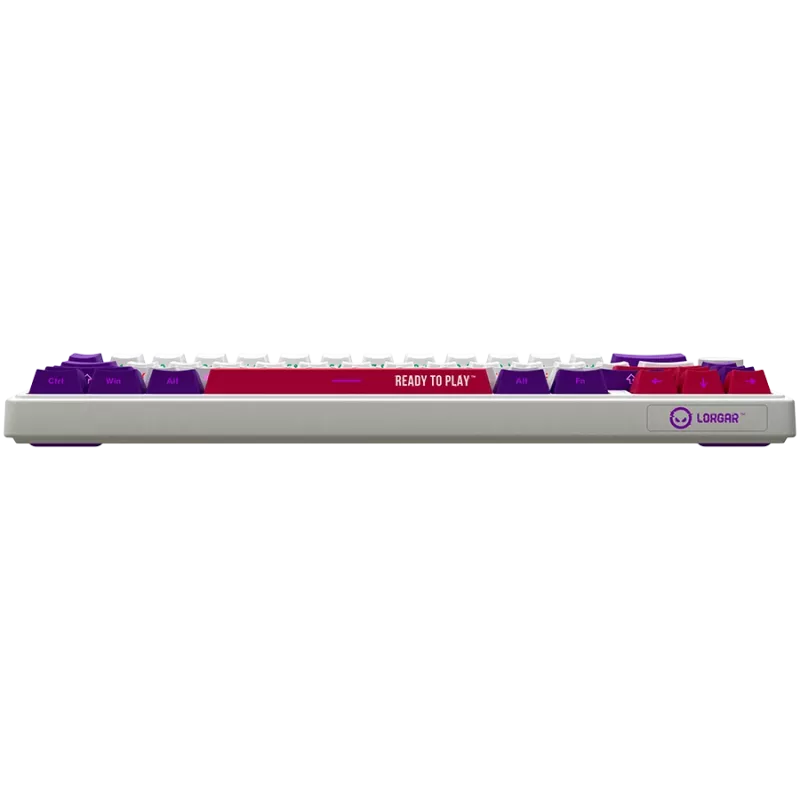 LORGAR KBP70MW, teclado gaming mecánico inalámbrico 65% Pro, blanco, distribución EN