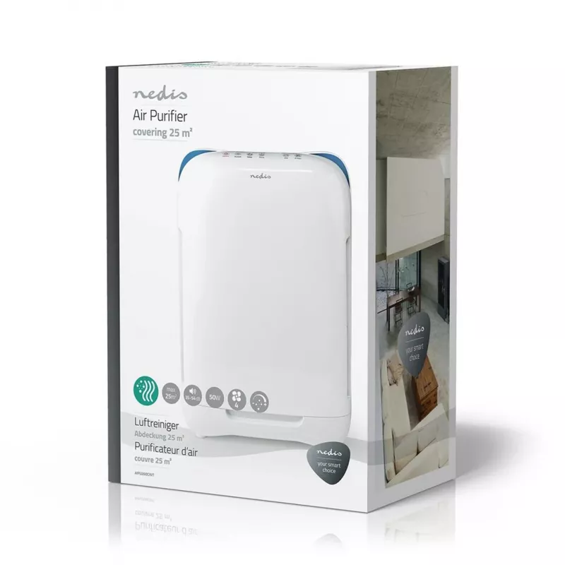Purificador de aire Nedis AIPU200CWT 25 m² 54 dB 50 W blanco