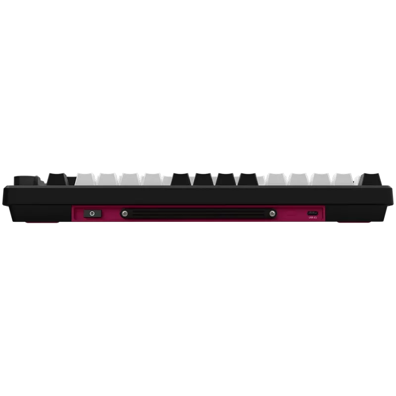 LORGAR KBP7075W teclado gaming mecánico inalámbrico 75 %, negro/rojo, EN