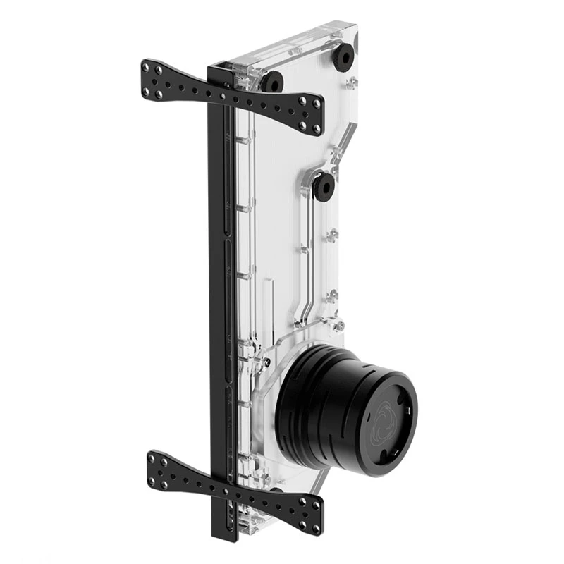 Singularity Resonance 2.0 Single D5 Distro Plate — placa de distribución con depósito de bomba única para refrigeración líquida personalizada