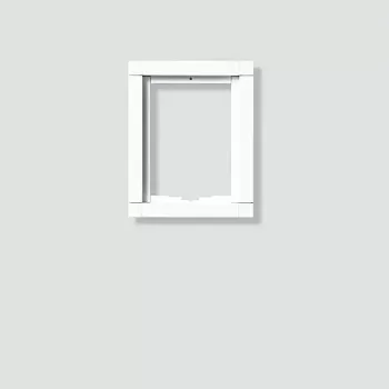 Siedle KR 611-1/1-0 SM - marco - plateado - Siedle - aluminio - superficie - 131 mm (200016830-01)