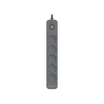 Regleta de protección contra sobretensiones Power Line+ 5m Graphite (5 tomas)