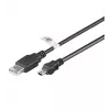 Cable de extensión USB LogiLink USB Type-A, 4 pines (M) a Mini-USB Type-B, 5 pines (M) 1,8 m (USB Hi-Speed)