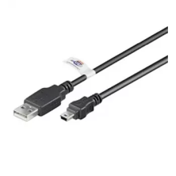 Cable de extensión USB LogiLink USB Type-A, 4 pines (M) a Mini-USB Type-B, 5 pines (M) 1,8 m (USB Hi-Speed)
