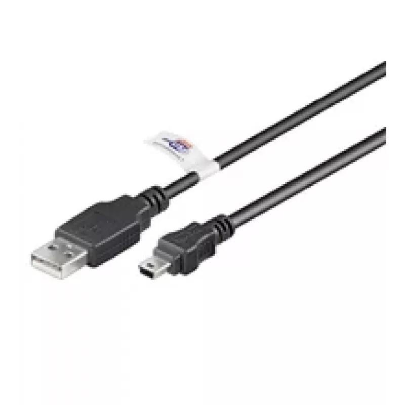 Cable de extensión USB LogiLink USB Type-A, 4 pines (M) a Mini-USB Type-B, 5 pines (M) 1,8 m (USB Hi-Speed)