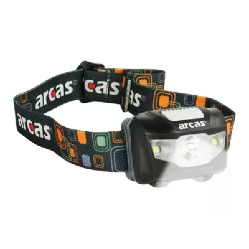 Arcas | Linterna frontal | ARC5 | 1 LED+2 LED de luz amplia | 5 W | 160 lm | 4+3 funciones de luz