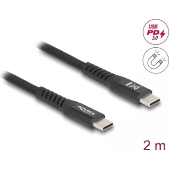 Cable USB DeLOCK USB 2.0 2 m USB C negro 81120
