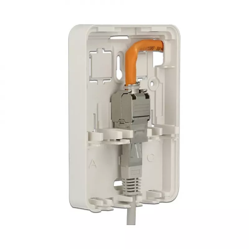 Delock 86262 Caja Keystone de superficie, 3 puertos, blanca (RAL 9010)