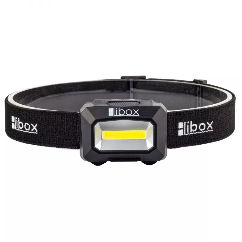 Linterna Libox LB0107 negra linterna frontal LED
