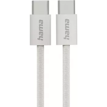 Hama Cable USB Fabric USB 2.0 1 m USB C Gris