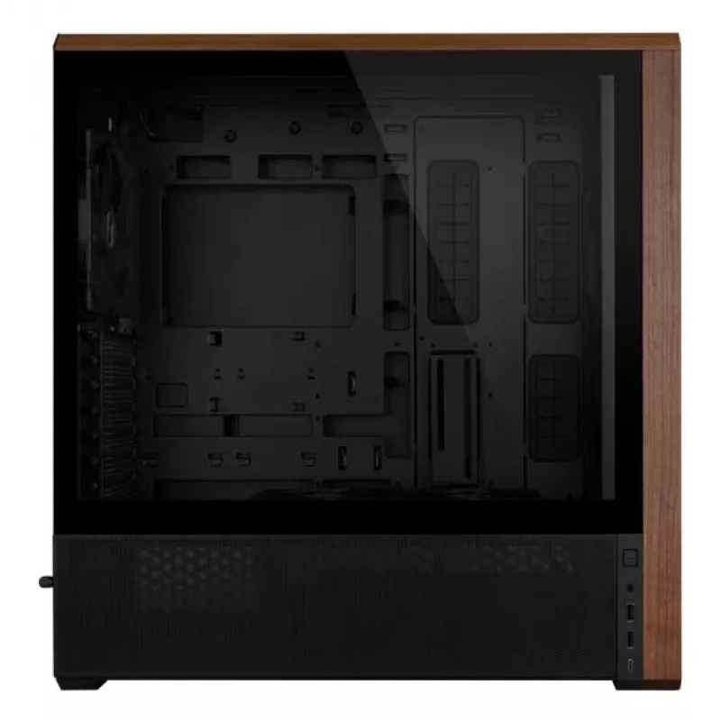 Caja de PC Lian Li Lancool LAN217X Midi Tower Negra, Madera