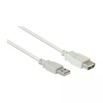 Cable alargador USB 2.0 conector A macho a conector A hembra, Gris, 5 m, Good Connections®